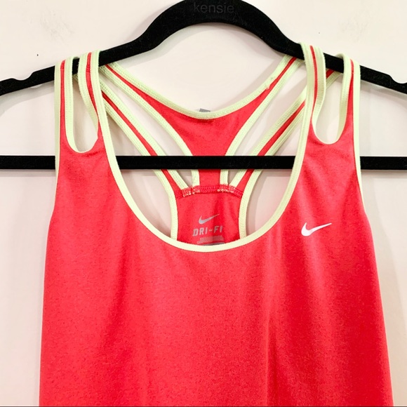 🌸NIKE Dri-Fit Red Split Strap Racerback Tank - Picture 2 of 6